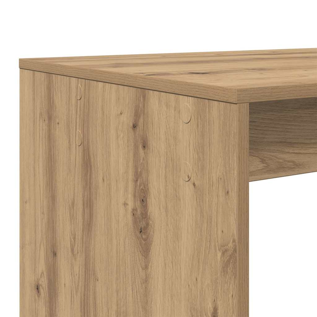 Desk with Shelf Artisan Oak 108 x 55 x 103.5 cm Engineered Wood