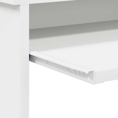 Desk with Drawer White 106 x 41 x 88.5 cm Engineered Wood