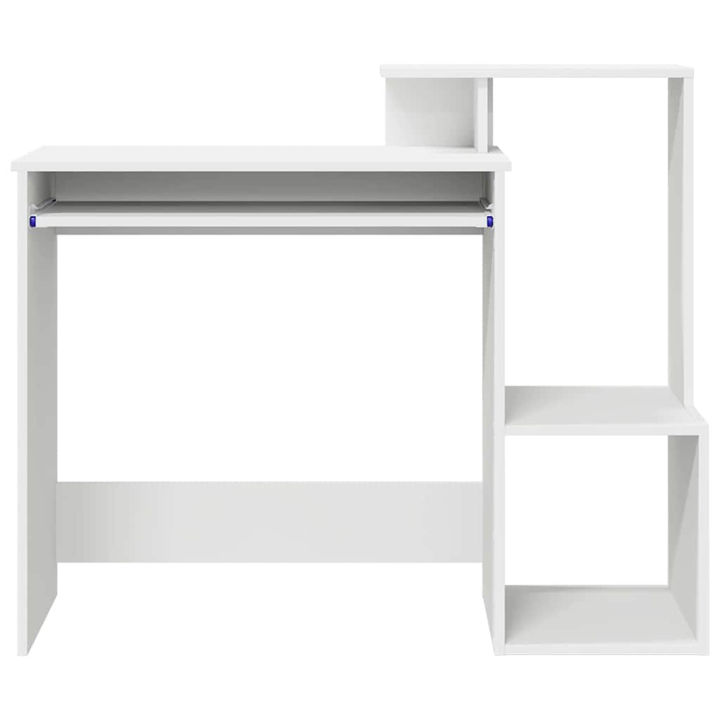 Desk with Drawer White 106 x 41 x 88.5 cm Engineered Wood