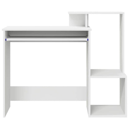 Desk with Drawer White 106 x 41 x 88.5 cm Engineered Wood