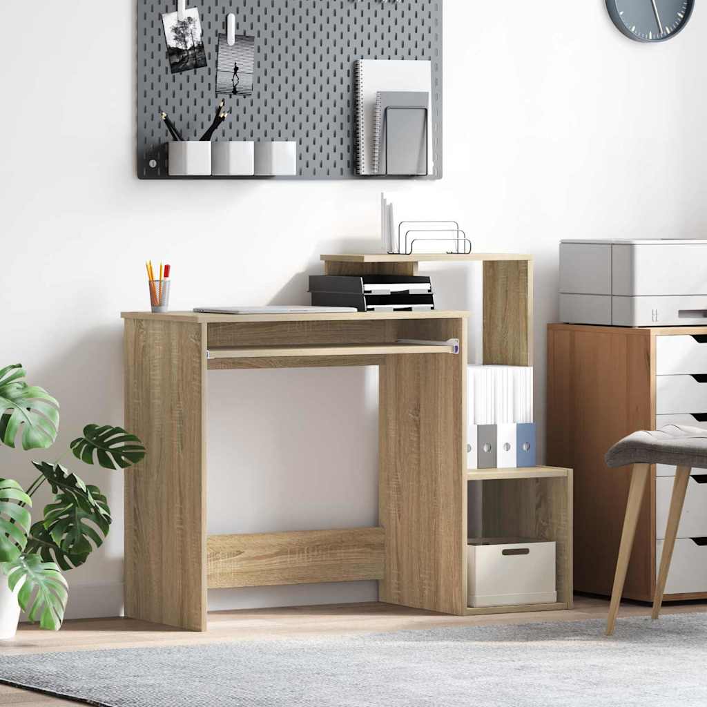Desk with Drawer Sonoma Oak 106 x 41 x 88.5 cm Engineered Wood