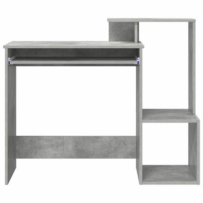 Desk Concrete Grey 106 x 41 x 88.5 cm Engineered Wood