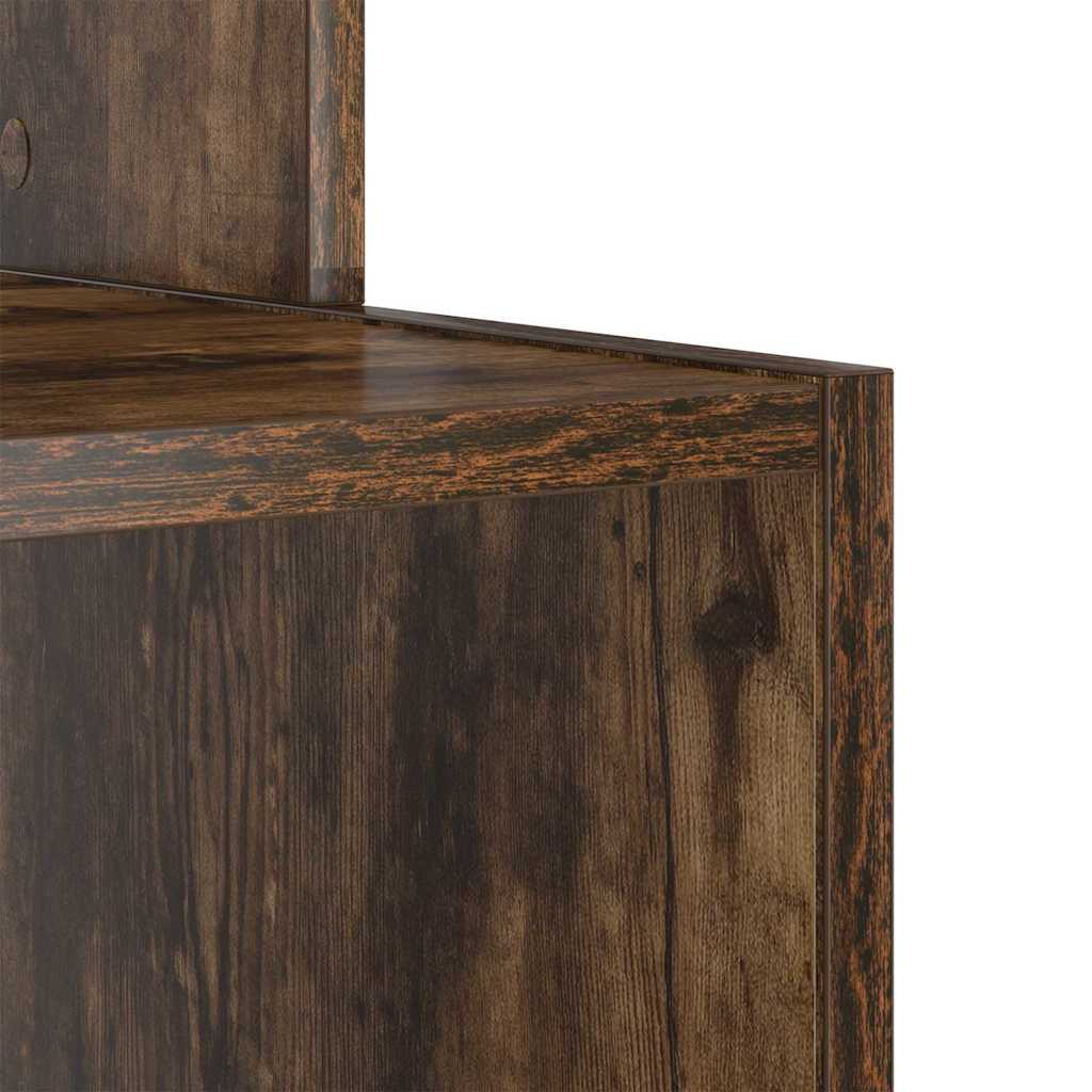 Desk with Drawer Smoked Oak 106 x 41 x 88.5 cm Engineered Wood