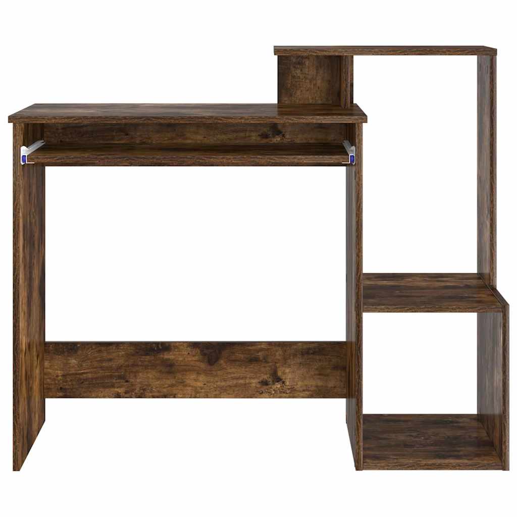 Desk with Drawer Smoked Oak 106 x 41 x 88.5 cm Engineered Wood