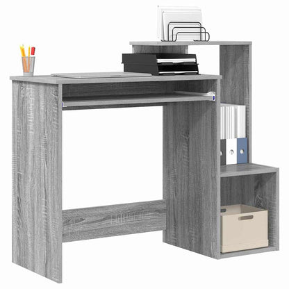 Desk with Drawer Grey Sonoma 106 x 41 x 88.5 cm Engineered Wood