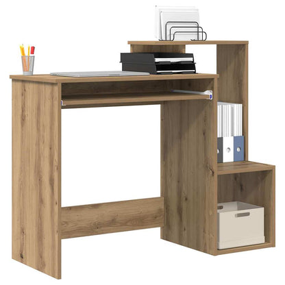 Desk with Drawer Artisan Oak 106 x 41 x 88.5 cm Engineered Wood