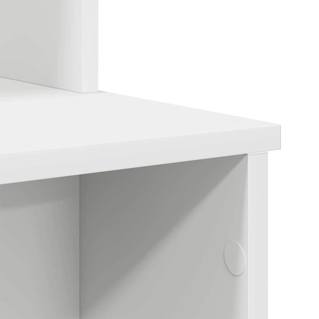 Desk with Drawer White 120.5 x 44 x 88.5 cm Engineered Wood