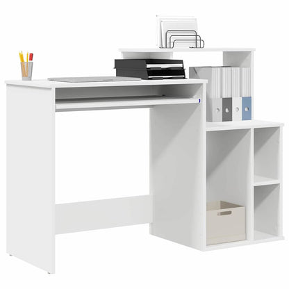 Desk with Drawer White 120.5 x 44 x 88.5 cm Engineered Wood