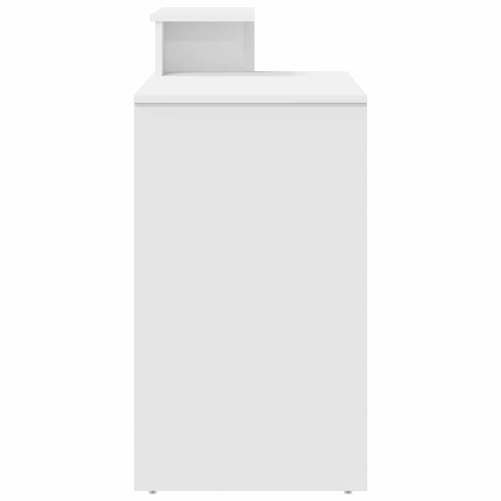 Desk with Drawer White 120.5 x 44 x 88.5 cm Engineered Wood