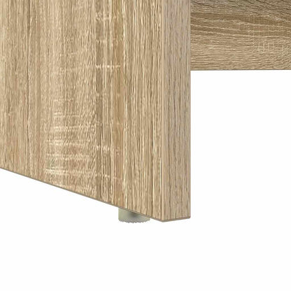Desk with Shelf Sonoma Oak 120.5 x 44 x 88.5 cm Engineered Wood