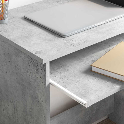Desk Concrete Grey 120.5 x 44 x 88.5 cm Engineered Wood