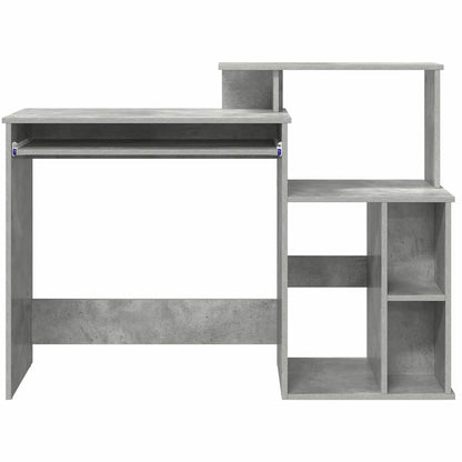 Desk Concrete Grey 120.5 x 44 x 88.5 cm Engineered Wood