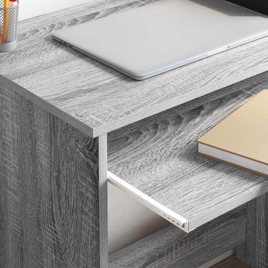 Desk Grey Sonoma 120.5 x 44 x 88.5 cm Engineered Wood