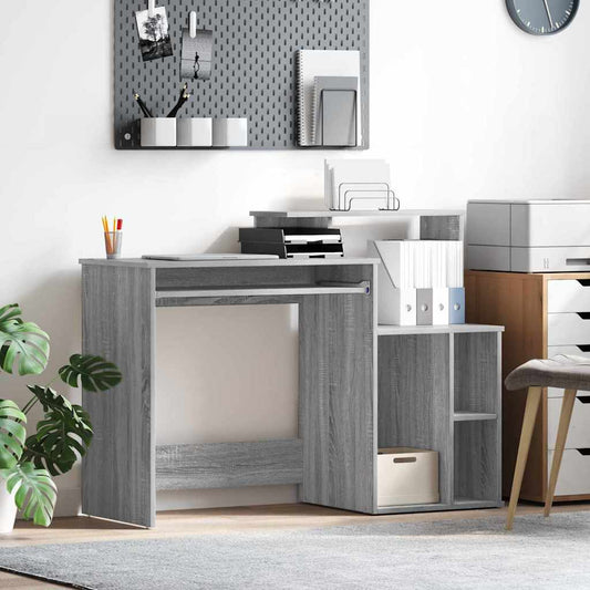 Desk Grey Sonoma 120.5 x 44 x 88.5 cm Engineered Wood