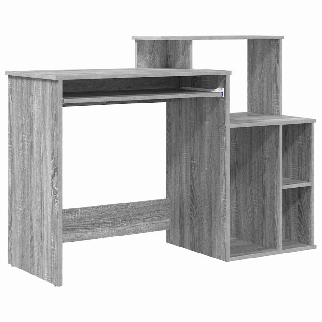 Desk Grey Sonoma 120.5 x 44 x 88.5 cm Engineered Wood