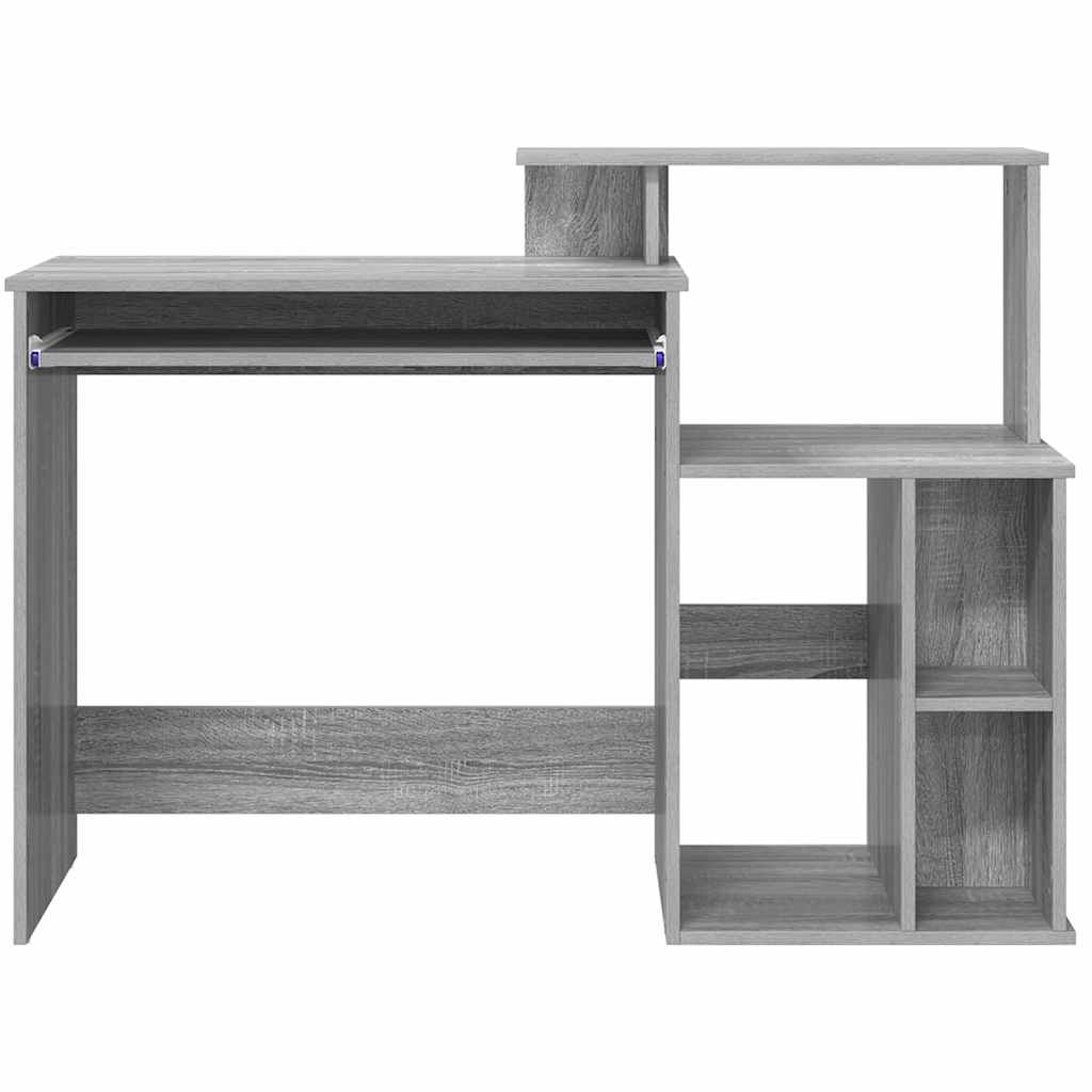 Desk Grey Sonoma 120.5 x 44 x 88.5 cm Engineered Wood