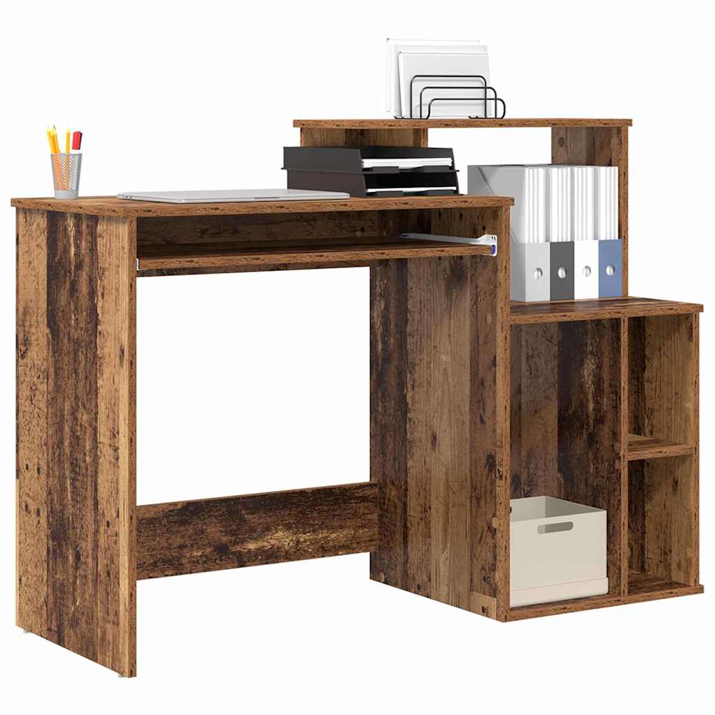 Desk with Drawer Old Wood 120.5 x 44 x 88.5 cm Engineered Wood
