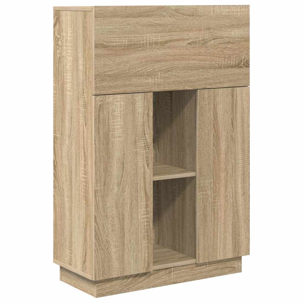 Desk Sonoma Oak 71.5 x 31.5 x 106.5 cm Engineered Wood