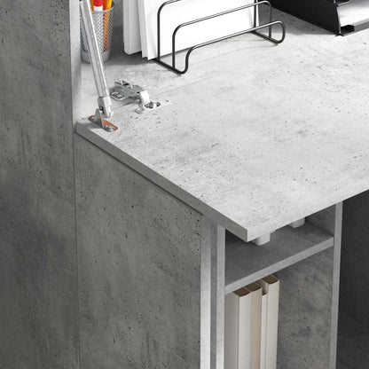 Desk Concrete Grey 71.5 x 31.5 x 106.5 cm Engineered Wood