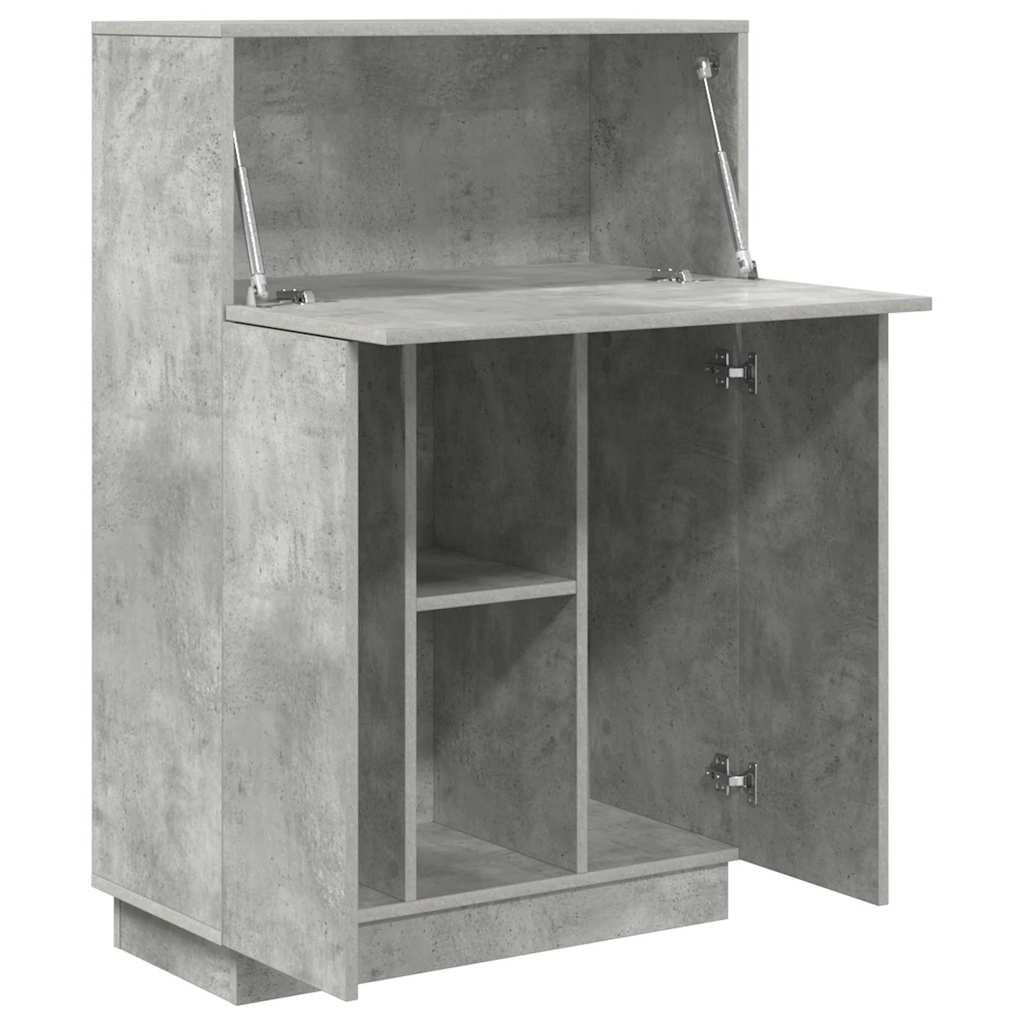 Desk Concrete Grey 71.5 x 31.5 x 106.5 cm Engineered Wood