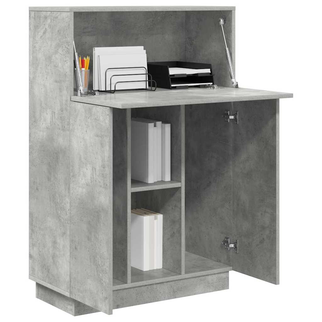 Desk Concrete Grey 71.5 x 31.5 x 106.5 cm Engineered Wood