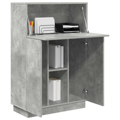 Desk Concrete Grey 71.5 x 31.5 x 106.5 cm Engineered Wood