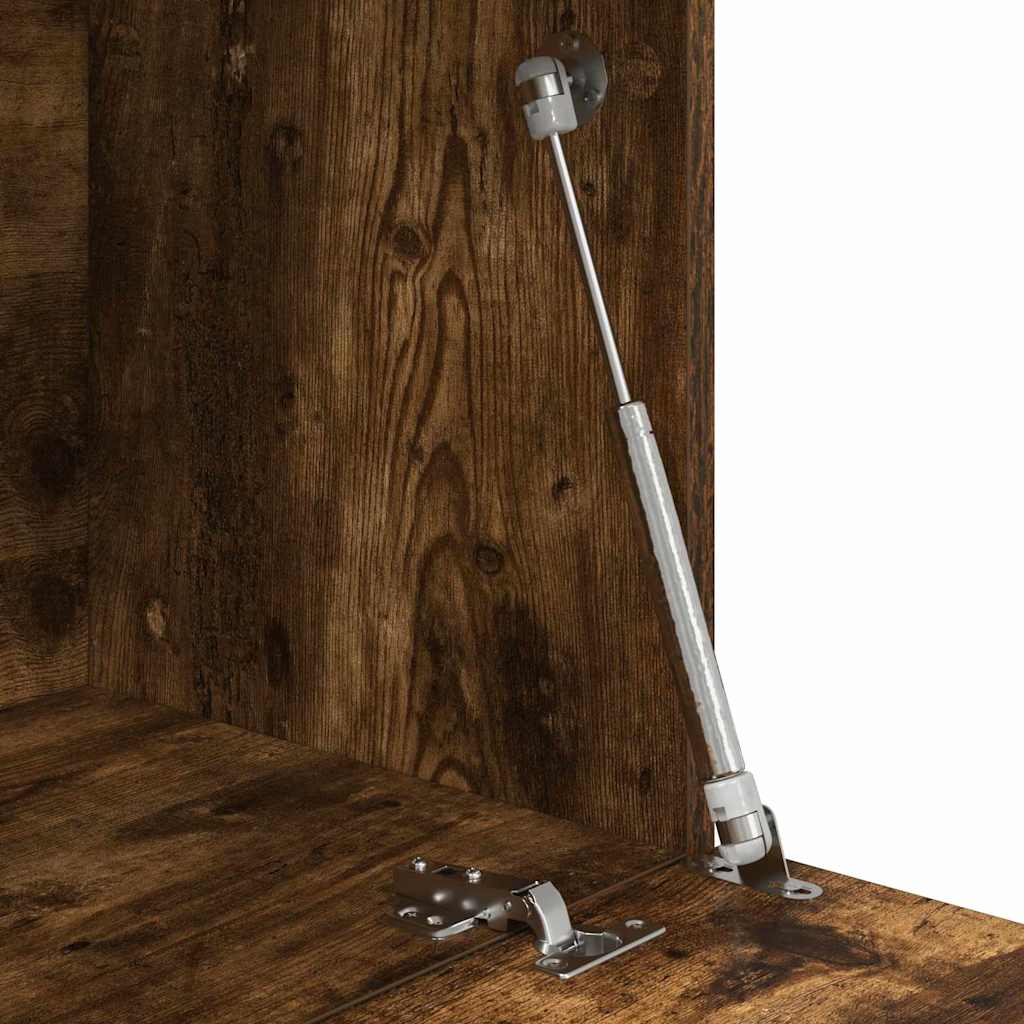 Desk Smoked Oak 71.5 x 31.5 x 106.5 cm Engineered Wood