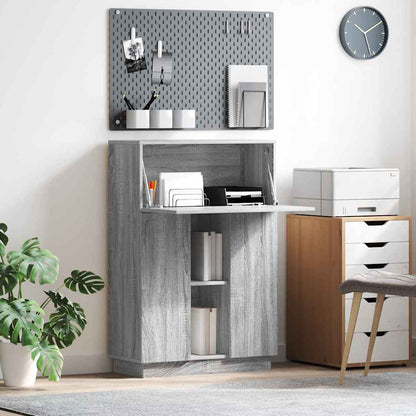 Desk Grey Sonoma 71.5 x 31.5 x 106.5 cm Engineered Wood