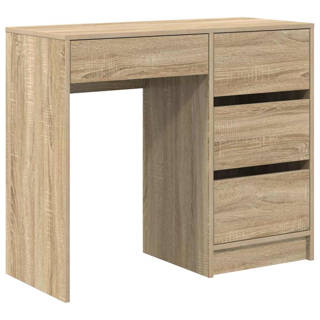 Desk with Drawer Sonoma Oak 90 x 37.5 x 75 cm Engineered Wood