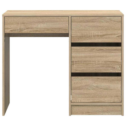 Desk with Drawer Sonoma Oak 90 x 37.5 x 75 cm Engineered Wood