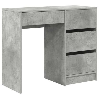 Desk Concrete Grey 90 x 37.5 x 75 cm Engineered Wood