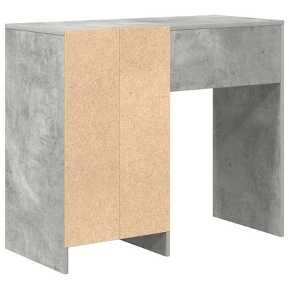 Desk Concrete Grey 90 x 37.5 x 75 cm Engineered Wood