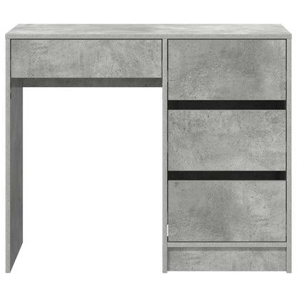 Desk Concrete Grey 90 x 37.5 x 75 cm Engineered Wood