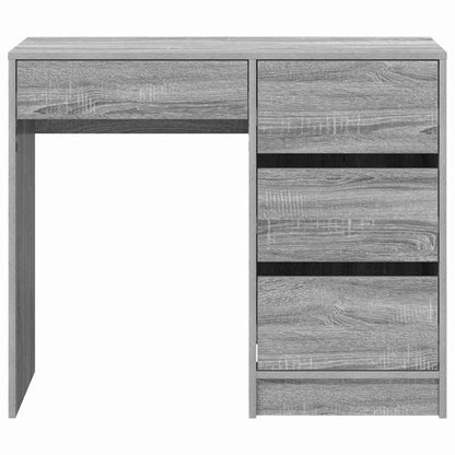 Desk with Drawer Grey Sonoma 90 x 37.5 x 75 cm Engineered Wood