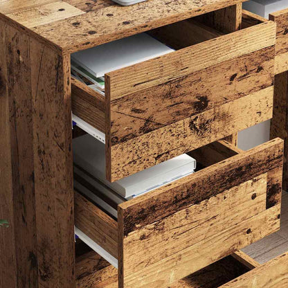 Desk with Drawer Old Wood 90 x 37.5 x 75 cm Engineered Wood