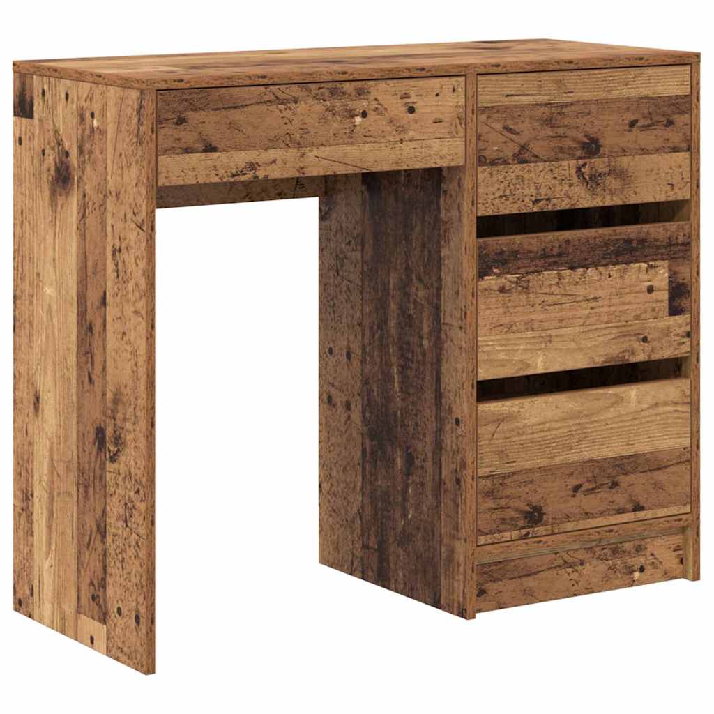 Desk with Drawer Old Wood 90 x 37.5 x 75 cm Engineered Wood