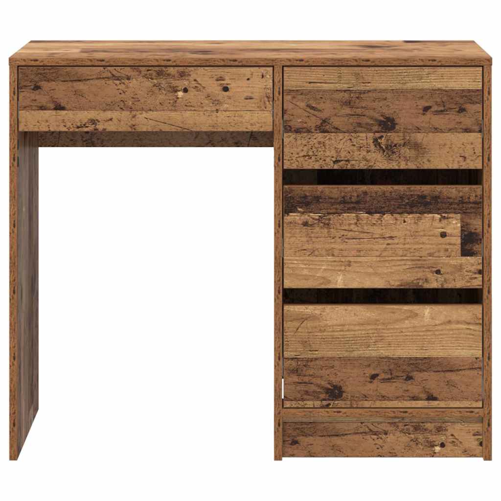 Desk with Drawer Old Wood 90 x 37.5 x 75 cm Engineered Wood