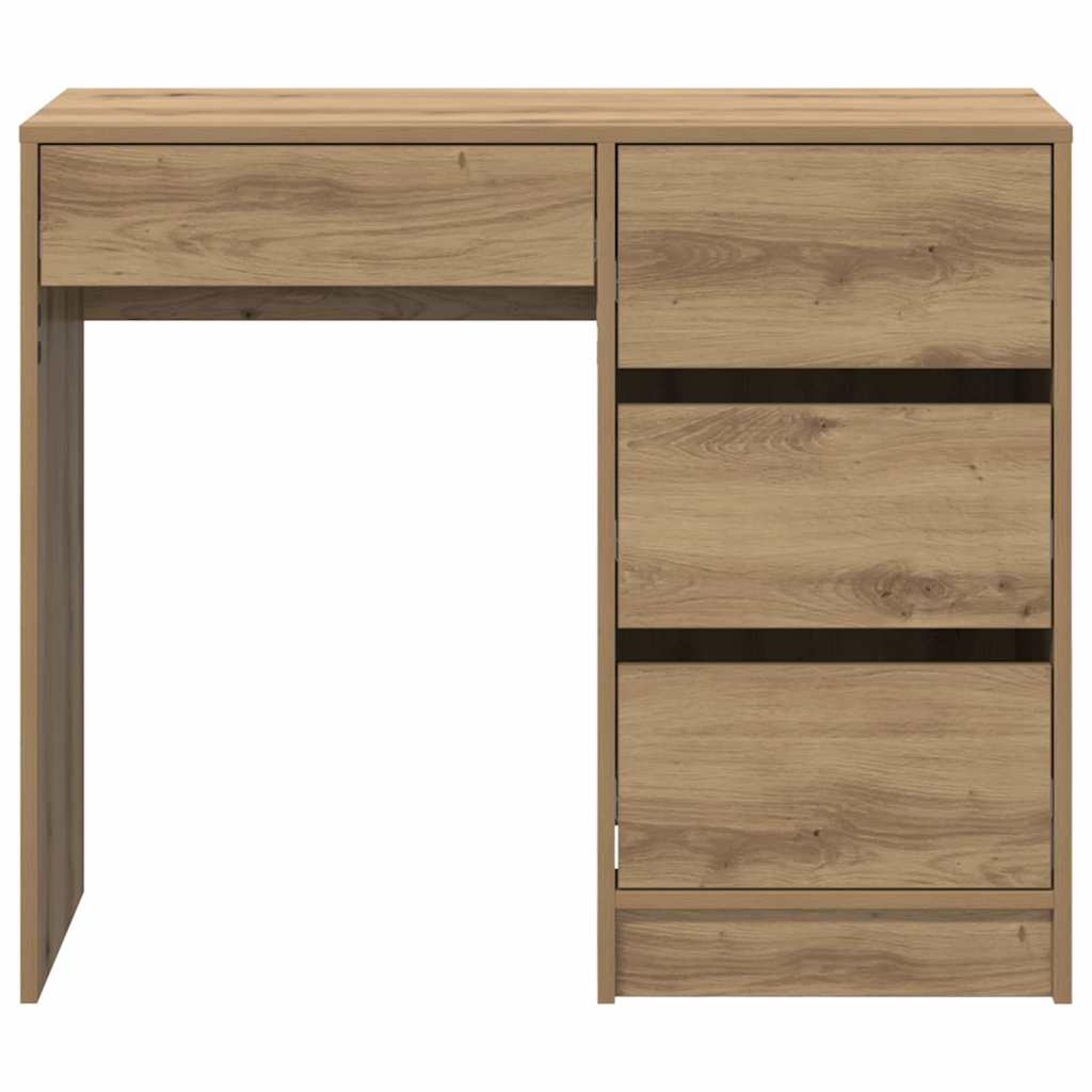 Desk with Drawer Artisan Oak 90 x 37.5 x 75 cm Engineered Wood