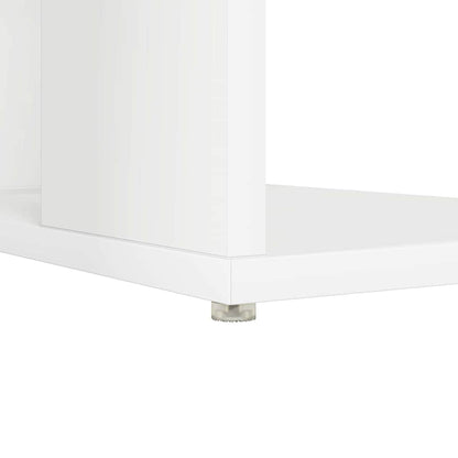 Desk with Shelf White 130 x 50.5 x 75 cm Engineered Wood