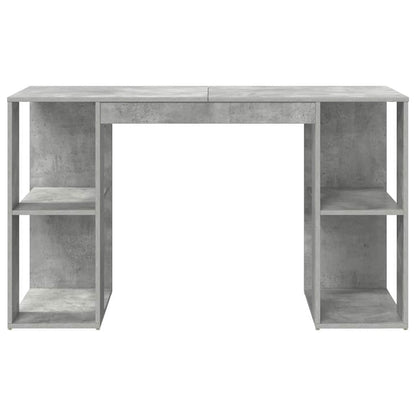 Desk Concrete Grey 130 x 50.5 x 75 cm Engineered Wood