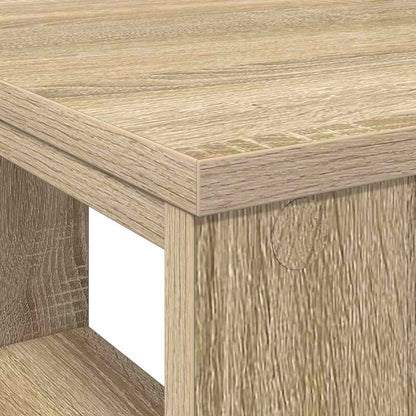 Desk with Shelf Sonoma Oak 90 x 50 x 75 cm Engineered Wood