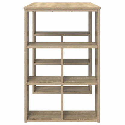 Desk with Shelf Sonoma Oak 90 x 50 x 75 cm Engineered Wood