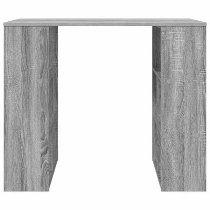 Desk with Shelf Grey Sonoma 90 x 50 x 75 cm Engineered Wood