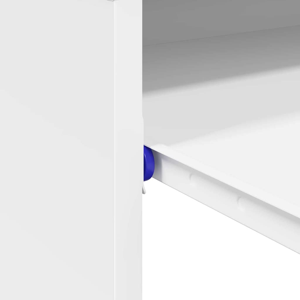 Desk with Drawer White 77.5 x 43 x 79 cm Engineered Wood