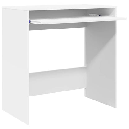 Desk with Drawer White 77.5 x 43 x 79 cm Engineered Wood