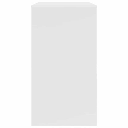 Desk with Drawer White 77.5 x 43 x 79 cm Engineered Wood