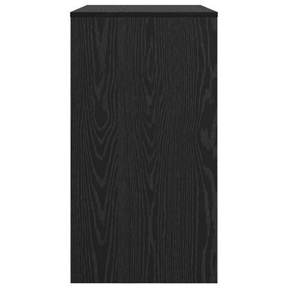 Desk with Drawer Black Oak 77.5 x 43 x 79 cm Engineered Wood