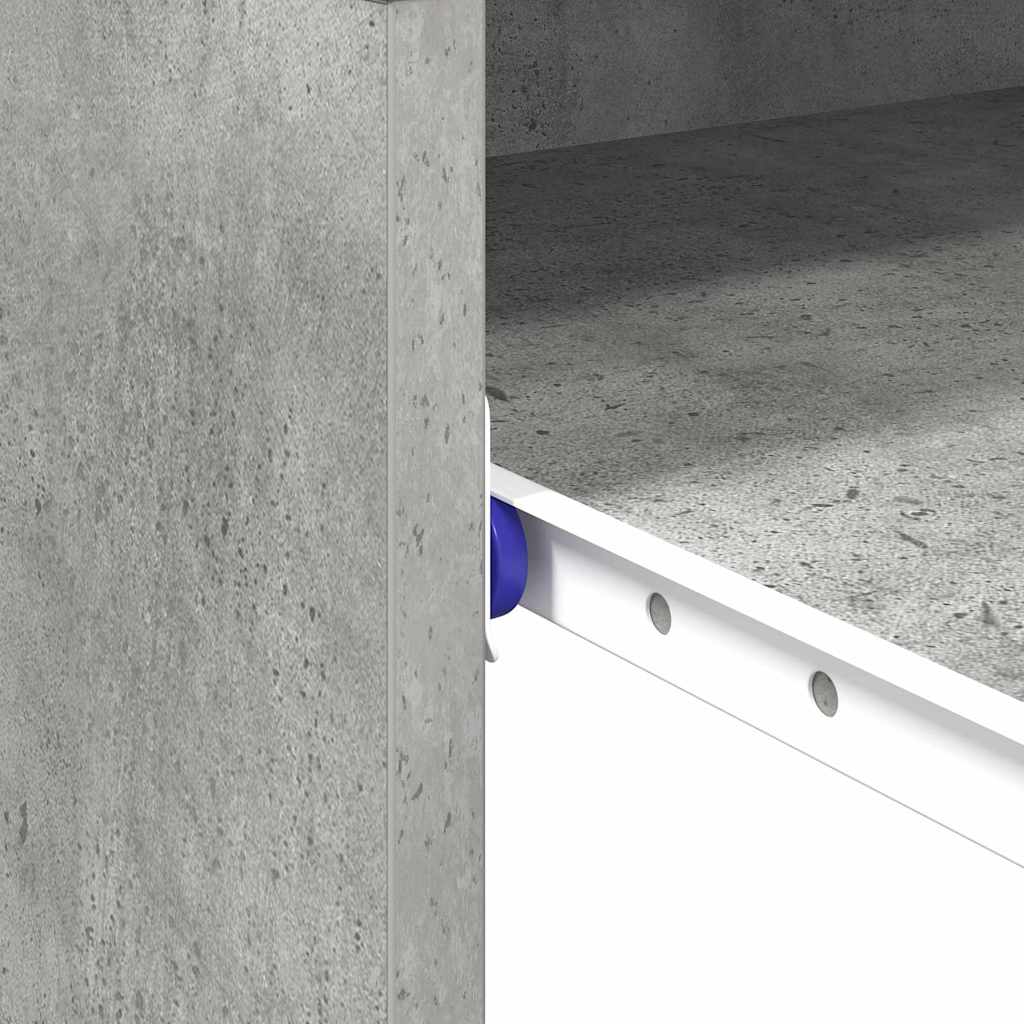 Desk Concrete Grey 77.5 x 43 x 79 cm Engineered Wood