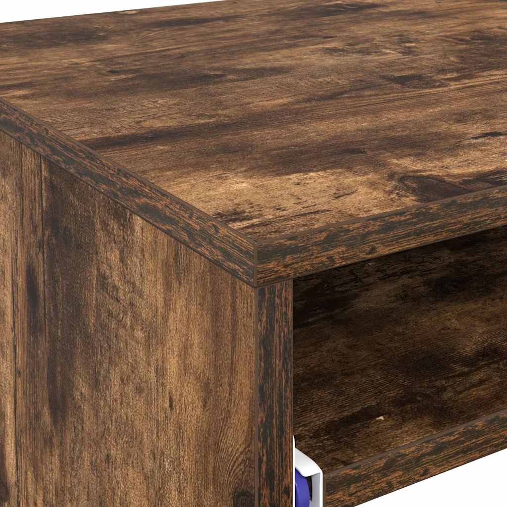 Desk with Drawer Smoked Oak 77.5 x 43 x 79 cm Engineered Wood