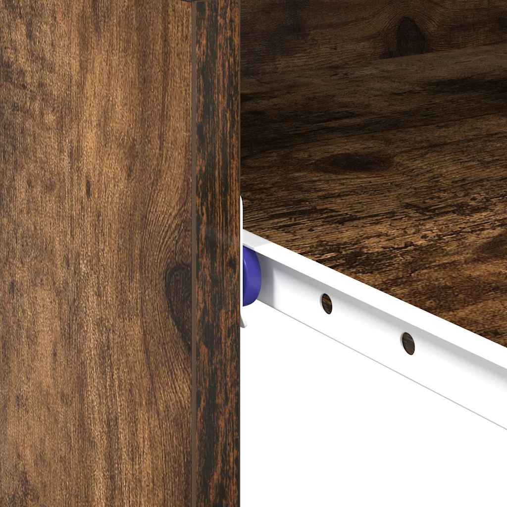 Desk with Drawer Smoked Oak 77.5 x 43 x 79 cm Engineered Wood